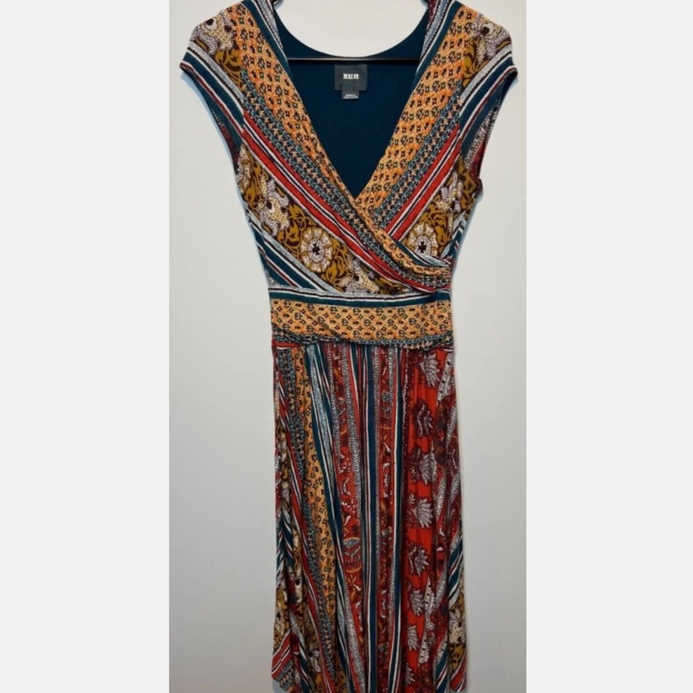 Anthropologie Fall Rouched Waist Dress ❤️ - Picture 5 of 5